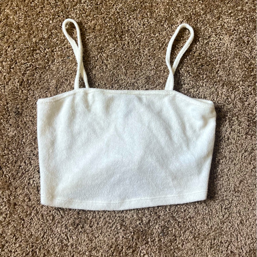 White crop top